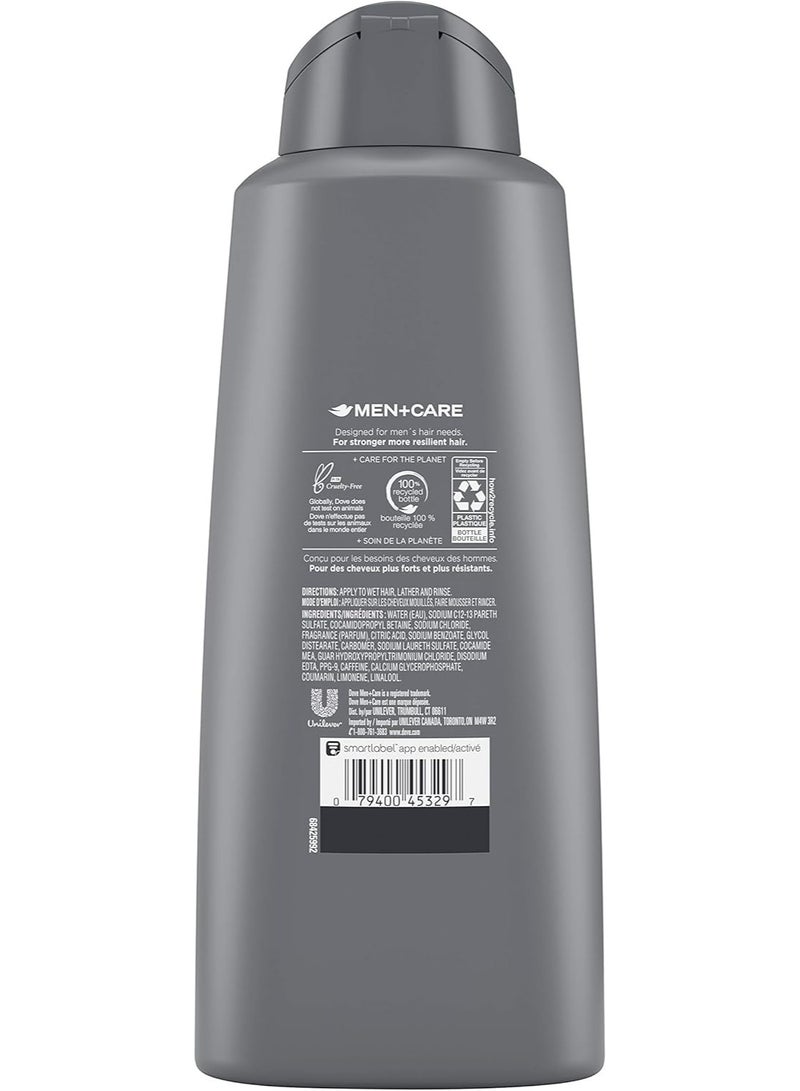 Dove Men+Care 2-in-1 Shampoo and Conditioner Fortifying Deep Clean with Caffeine 603ml - Image 2